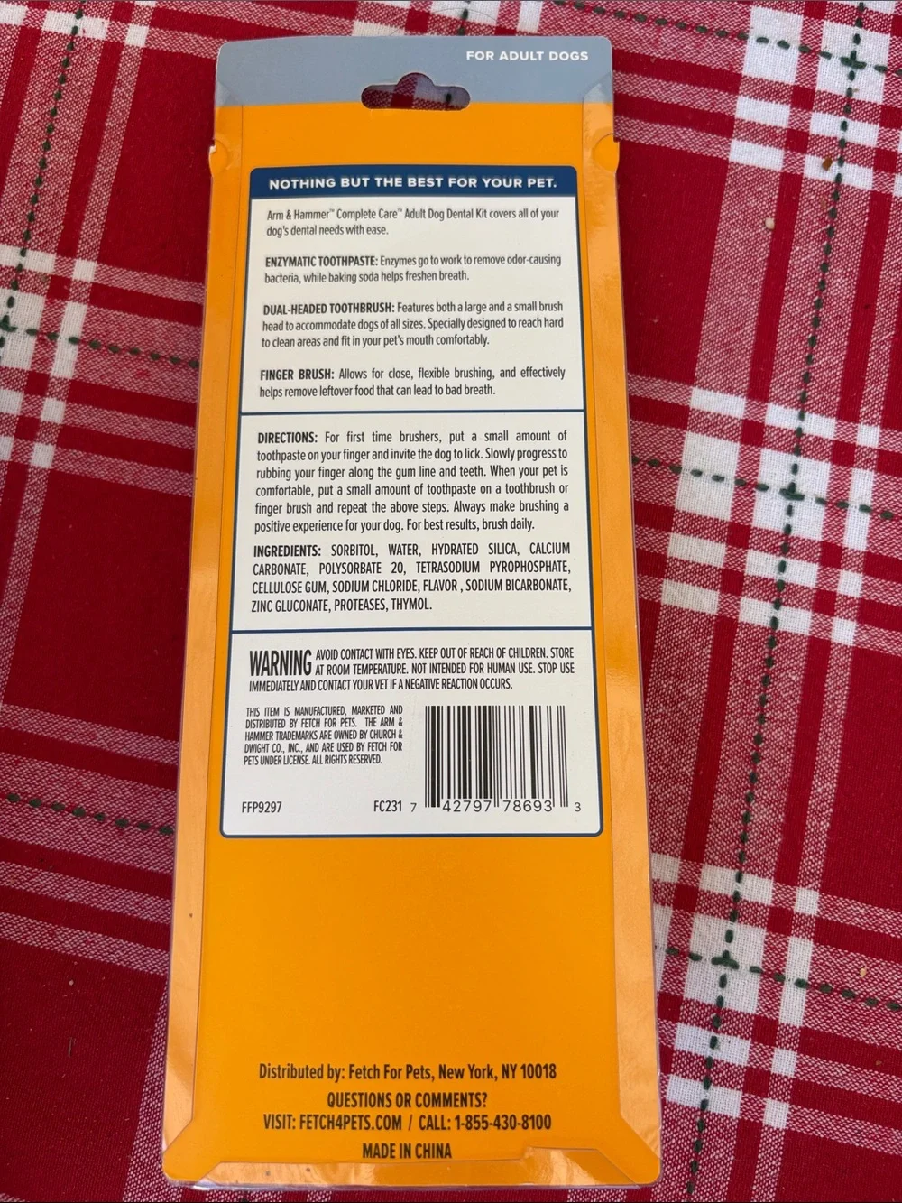 Arm & Hammer CompleteCare Adult Dog Dental Kit